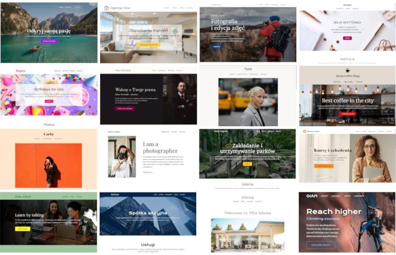 Plantillas de sitios web para pequeñas empresas